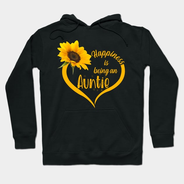 Happiness Is Being An Auntie Hoodie by Damsin